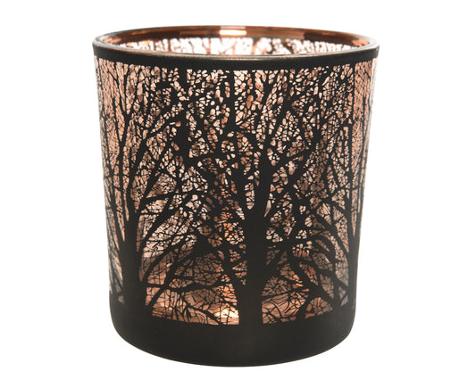 Kaemingk Small Matt Glass Hurricane Candle Holder