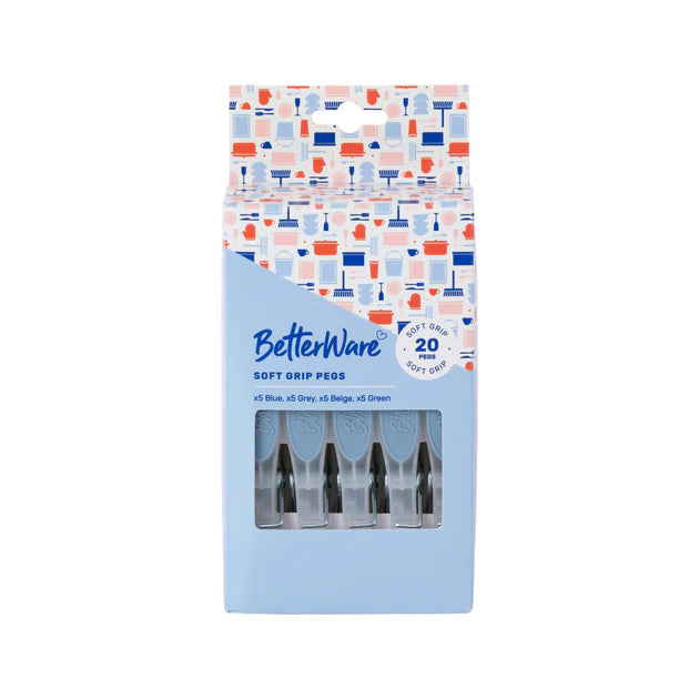 Betterware Laundry Soft Grip Clothes Peg 20-Pack