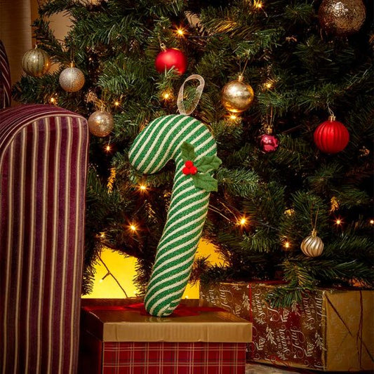 Three Kings Candy Cane - Green Stripe