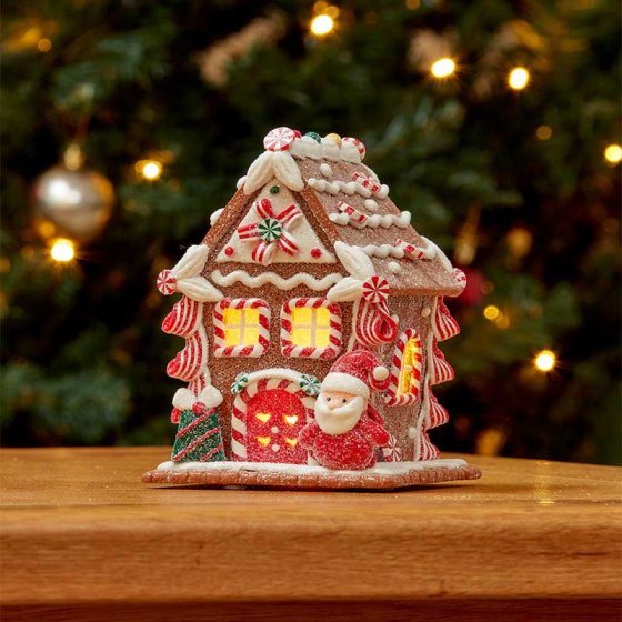 Three Kings Gingerbread Santa CandyCane Cottage