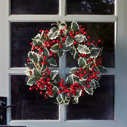 Three Kings HollyBerry Wreath - 60cm