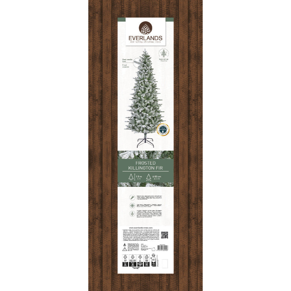 Kaemingk Killington fir frosted Tree - green/white 150cm