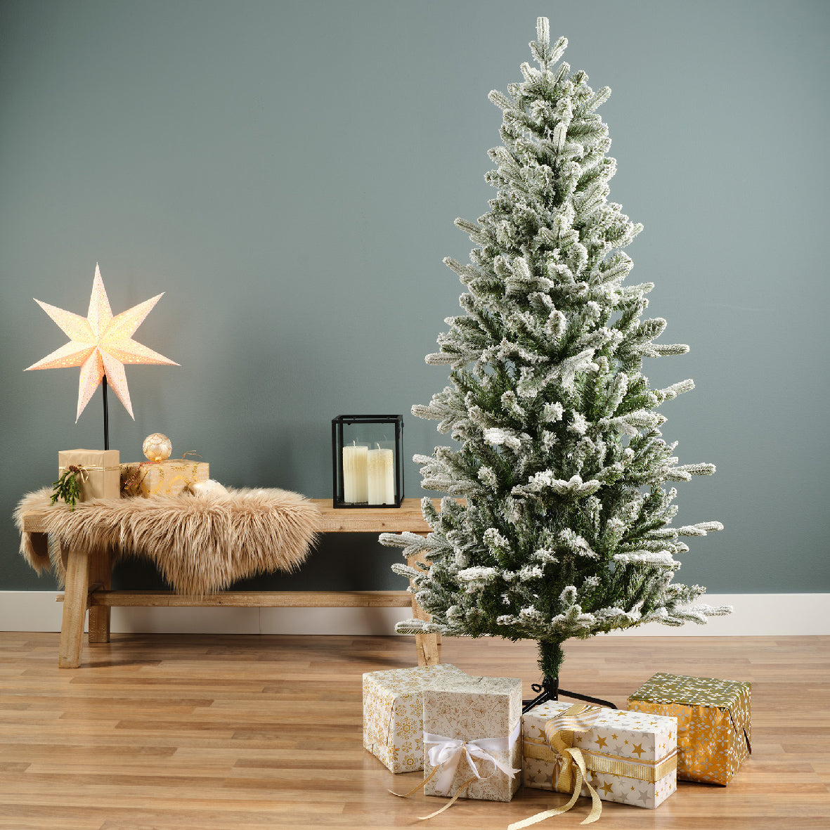 Kaemingk Killington fir frosted Tree - green/white 150cm