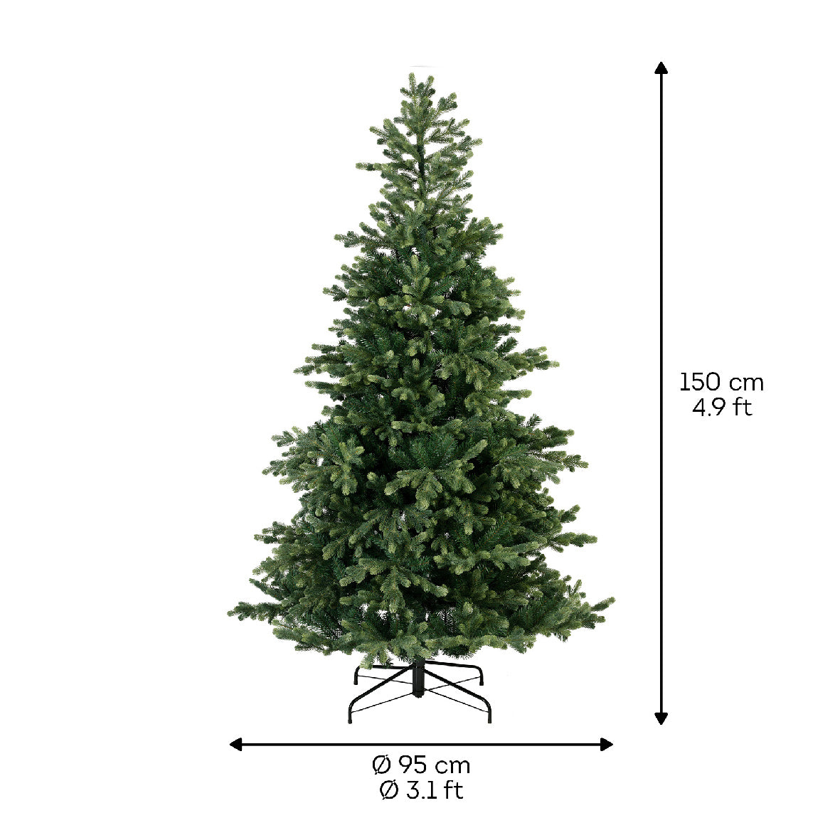 Kaemingk Geneva fir Tree - green - 150cm