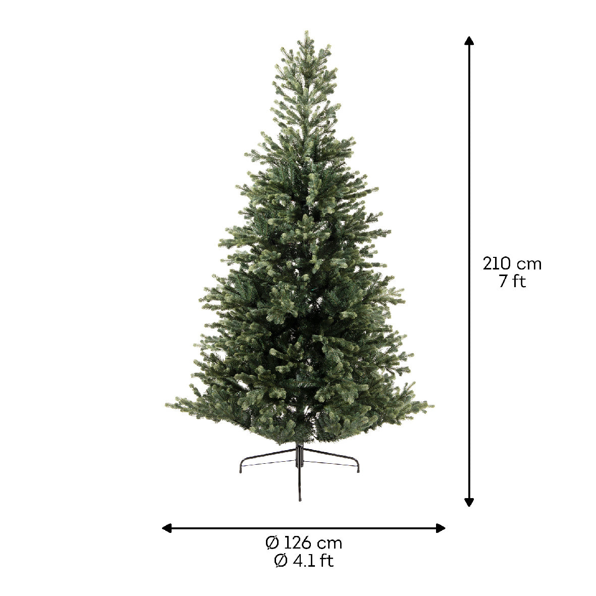 Kaemingk Geneva fir Tree - green - 210cm