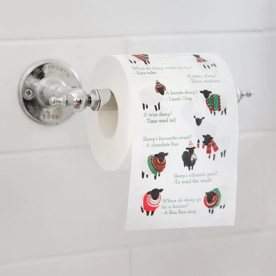 Talking Tables Christmas Sheep Toilet Roll