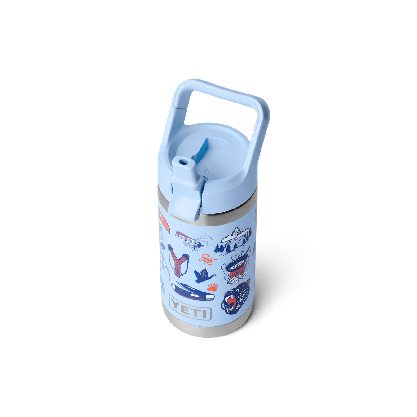 YETI Rambler Jr 12 oz (355ml) Kids' Bottle with Colour-Matched Straw Cap - Big Sky Summer Camp
