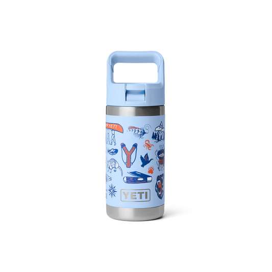 YETI Rambler Jr 12 oz (355ml) Kids' Bottle with Colour-Matched Straw Cap - Big Sky Summer Camp