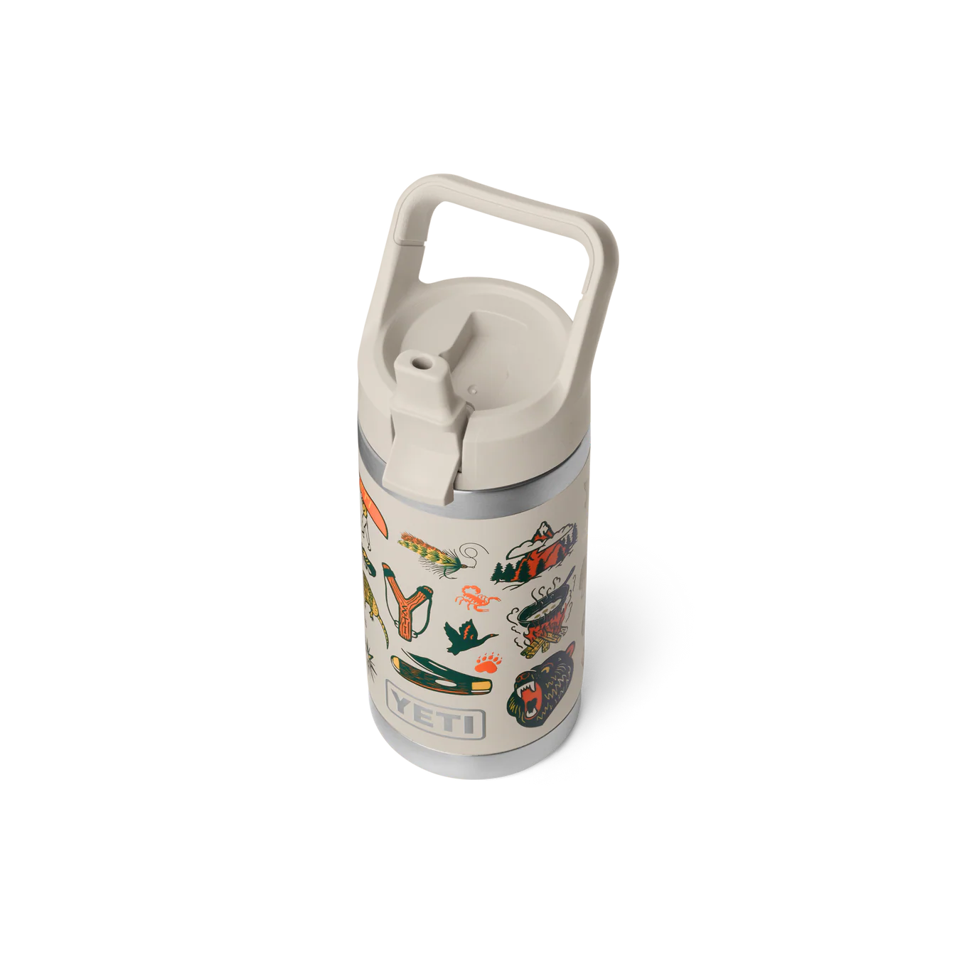 YETI Rambler Jr 12 oz (355ml) Kids' Bottle with Colour-Matched Straw Cap - Cape Summer Camp