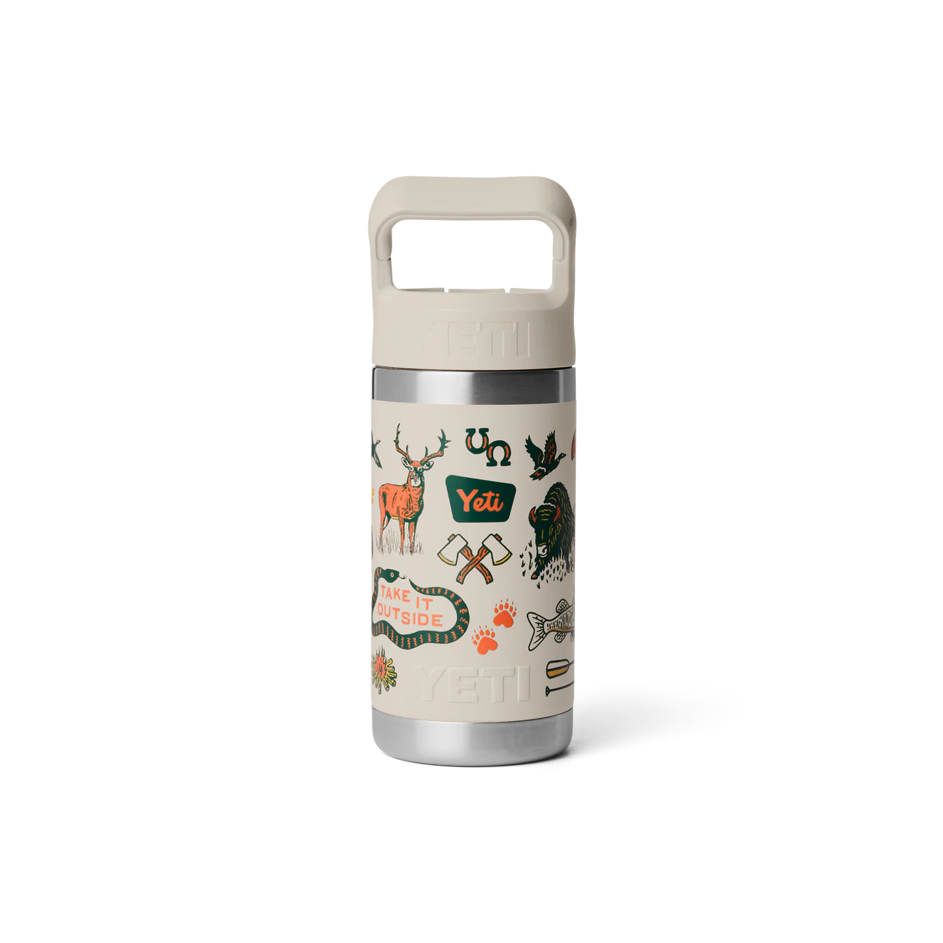 YETI Rambler Jr 12 oz (355ml) Kids' Bottle with Colour-Matched Straw Cap - Cape Summer Camp