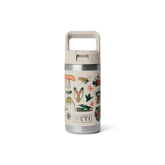 YETI Rambler Jr 12 oz (355ml) Kids' Bottle with Colour-Matched Straw Cap - Cape Summer Camp
