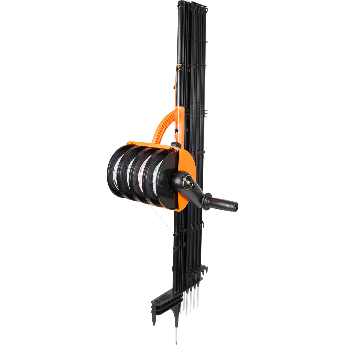 Gallagher SmartFence V2 portable 100m 4-wire electric fence system set up in a paddock