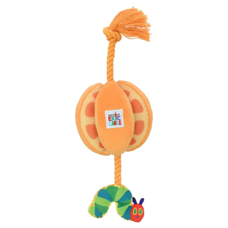 Happy Pet Dog Toy Very Hungry Caterpillar Orange Rope