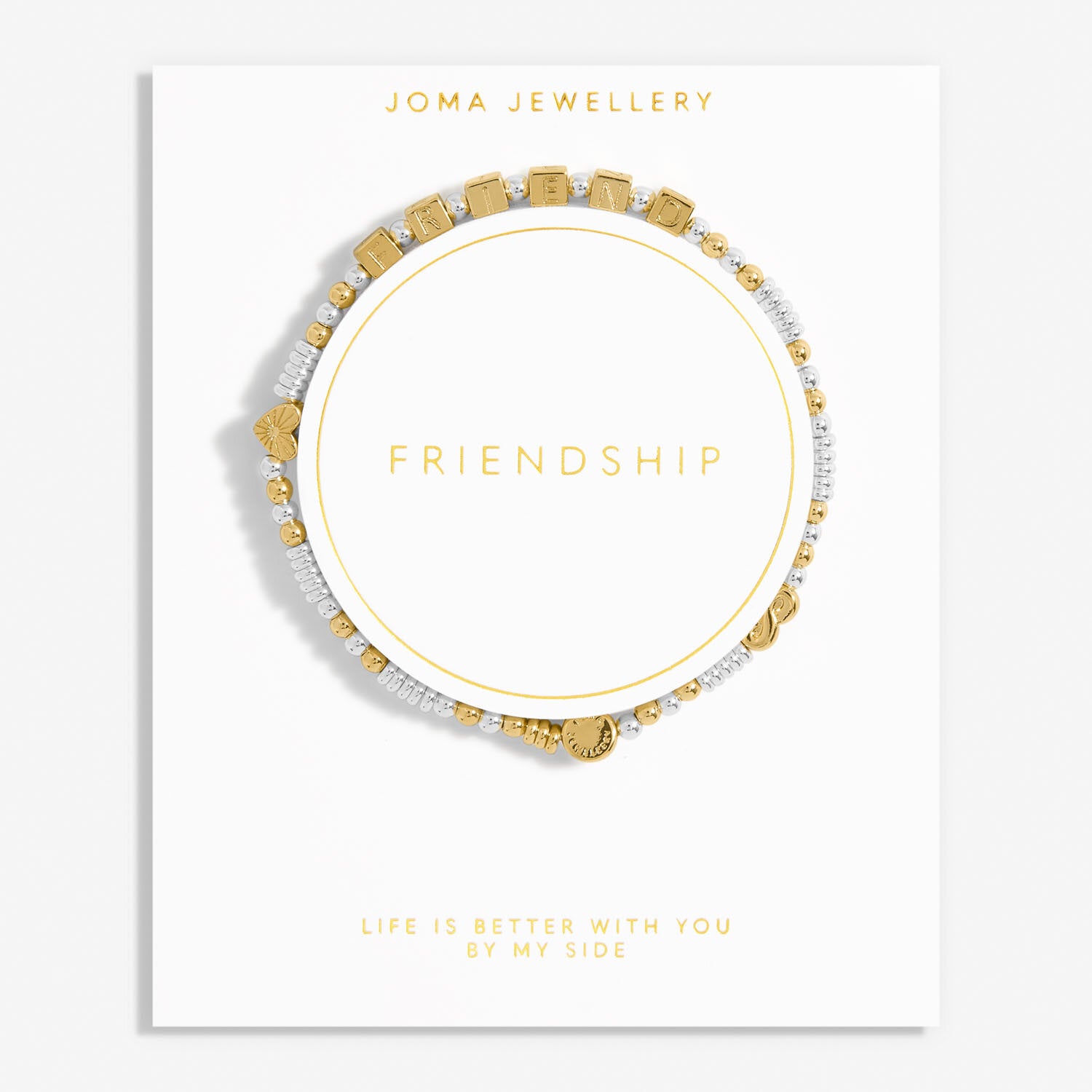 Joma Jewellery Happy Little Moments Friend Gold Plated Bracelet