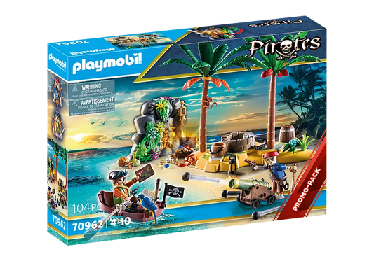 Playmobil Pirates Treasure Island with Rowboat Promo Pack 70962