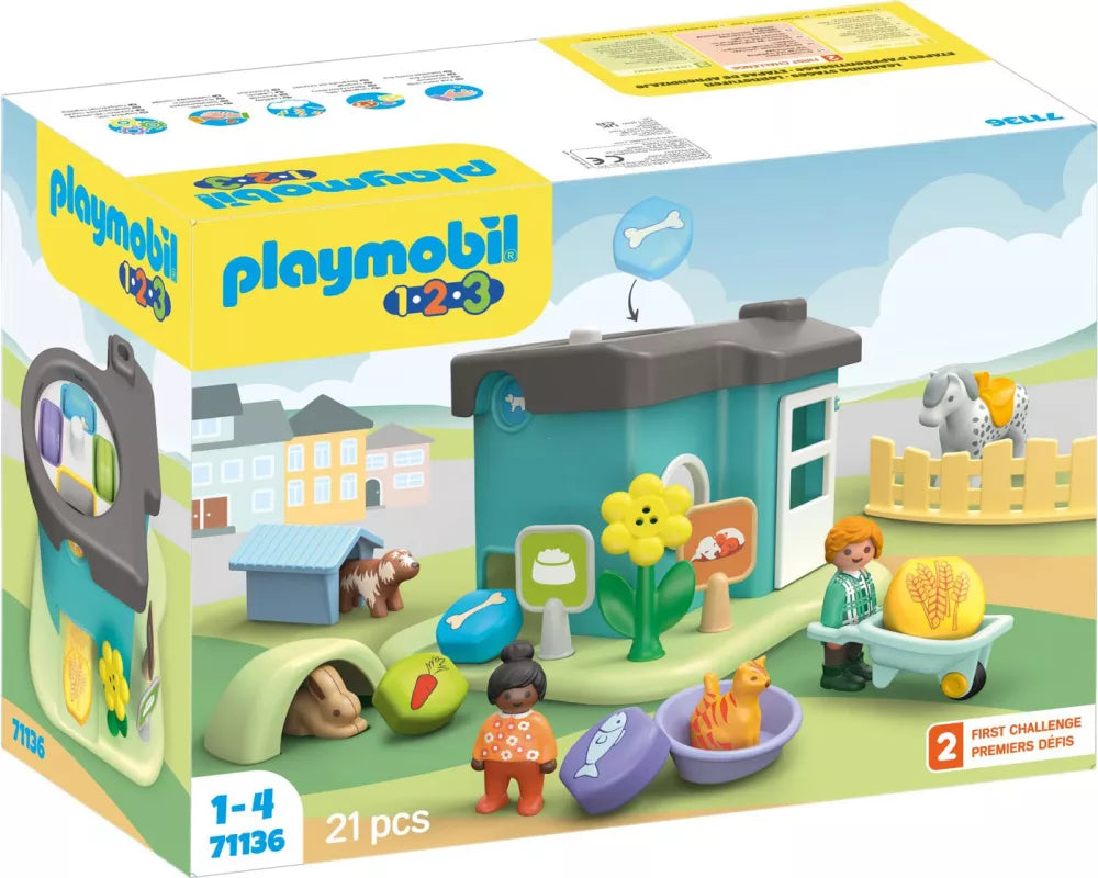 Playmobil 1.2.3 Animal Boarding Home