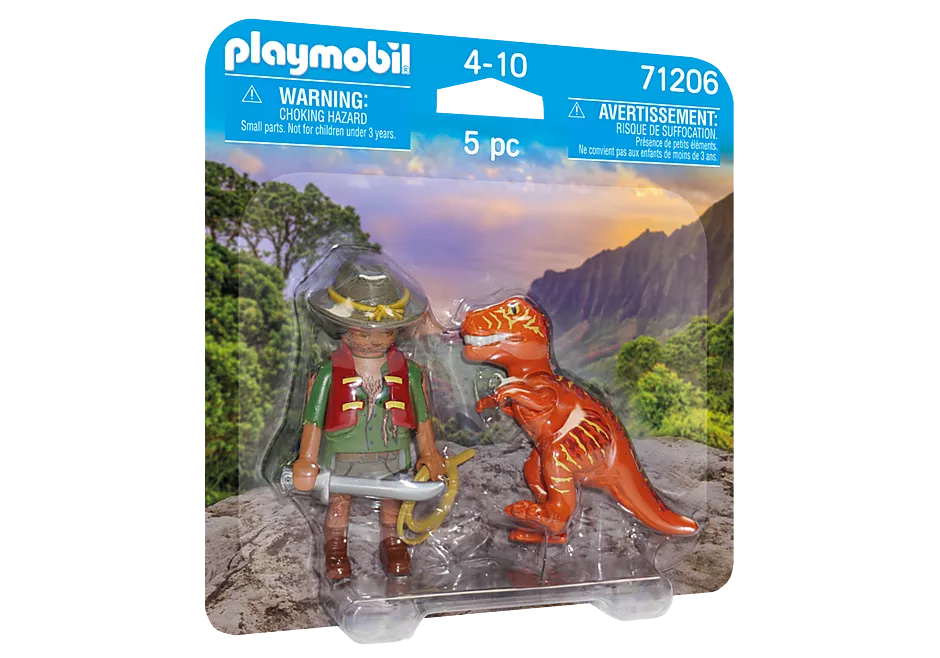 Playmobil DuoPack Villain with T-Rex 71206