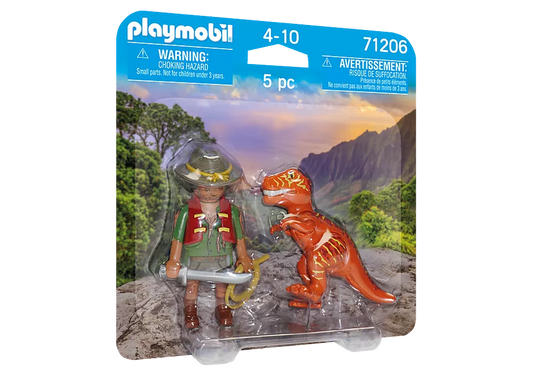 Playmobil DuoPack Villain with T-Rex 71206