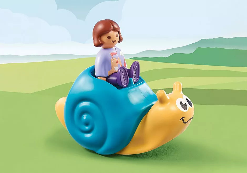 Playmobil 1.2.3 Rocking Snail with Rattle Feature