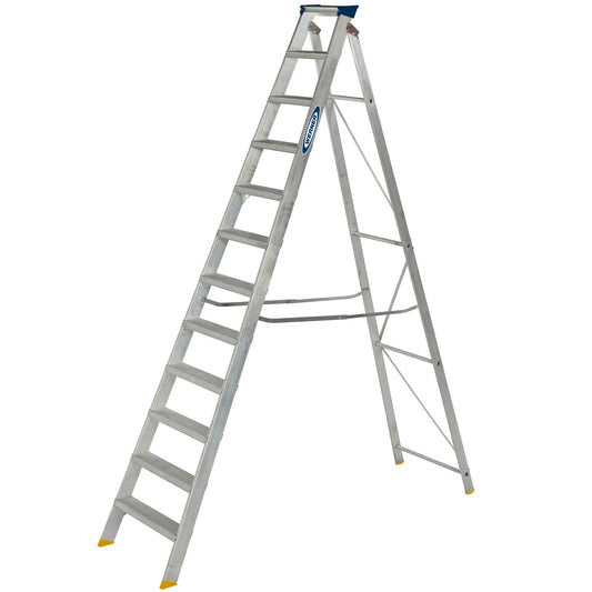 Werner Swingback Step Ladder 12 Tread Aluminium