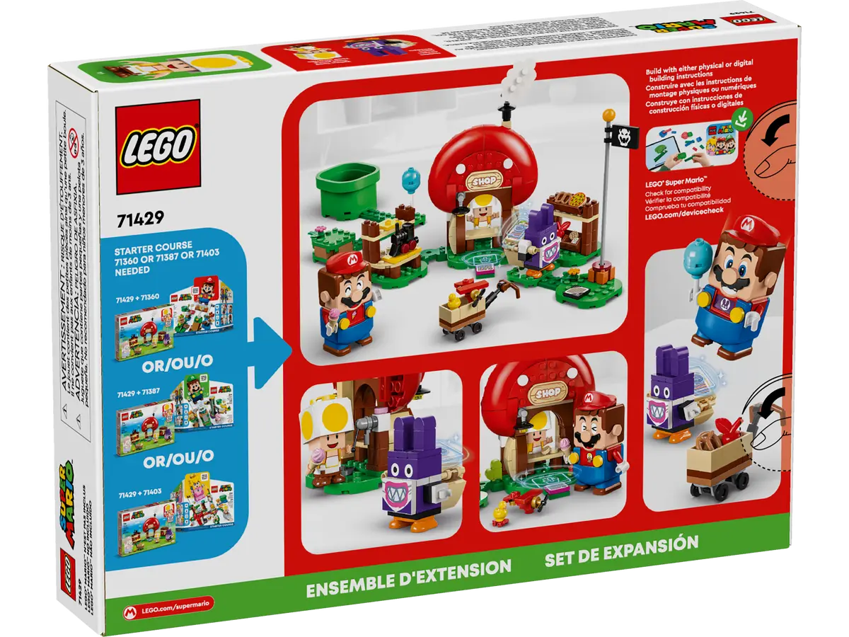 Lego Super Mario Nabbit at Toad's Shop Expansion Set 71429