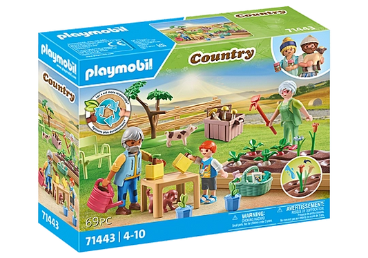 Playmobil Country Idyllic Vegetable Garden with Grandparents