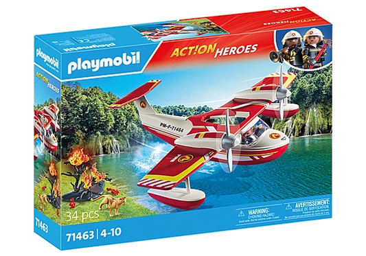 Playmobil Action Heroes Firefighting Plane with Extinguishing Function