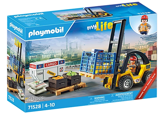 Playmobil My Life Forklift Truck with Cargo