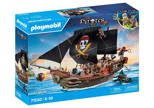 Playmobil Pirates Large Pirate Ship with Crew