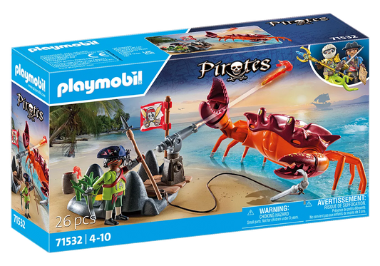 Playmobil Pirates Battle against the Giant Crab
