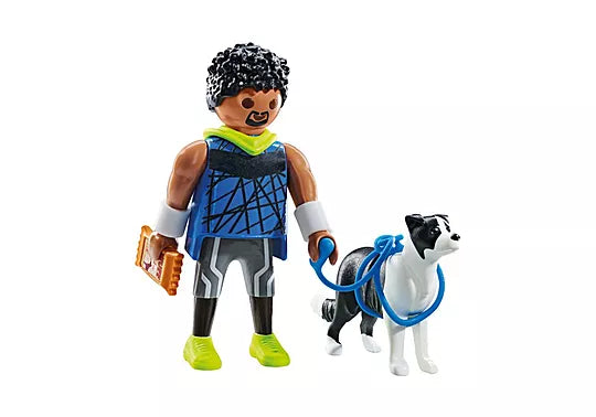 71740 Playmobil  My Life Jogger With Border Collie Collectible Set