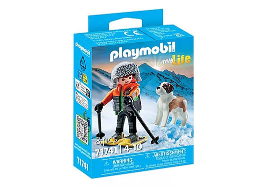 Playmobil My Life Hiker with Saint Bernard