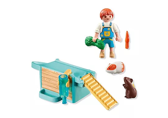 71746 Playmobil  My Life Boy With Guinea Pig 