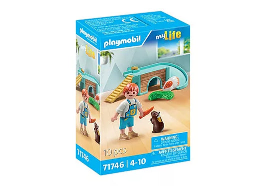 71746 Playmobil  My Life Boy With Guinea Pig 