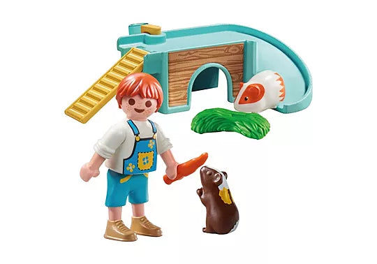 71746 Playmobil  My Life Boy With Guinea Pig 