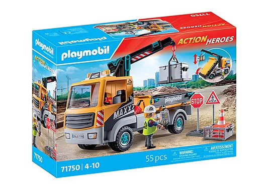 Playmobil Action Heroes Construction Truck with Crane