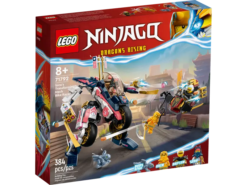 Lego Ninjago Sora's Transforming Mech Bike Racer