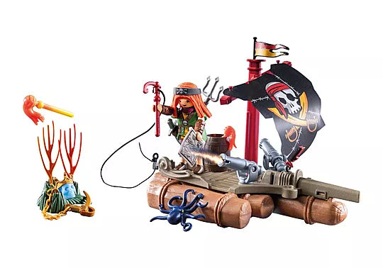 71794 Playmobil  Floating Pirate Raft With Treasure 