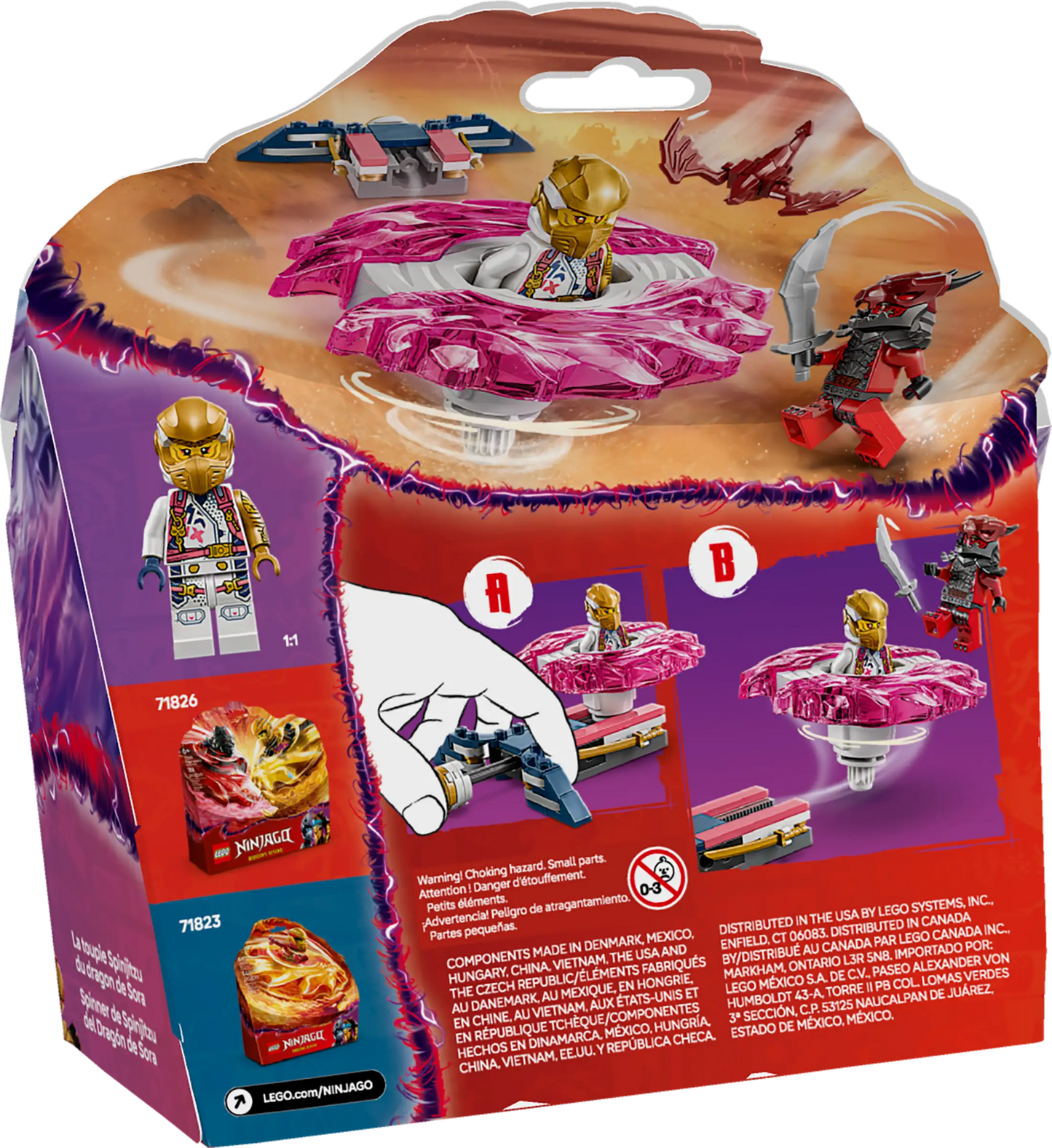 Lego Ninjago Sora's Dragon Spinjitzu Spinner 71824
