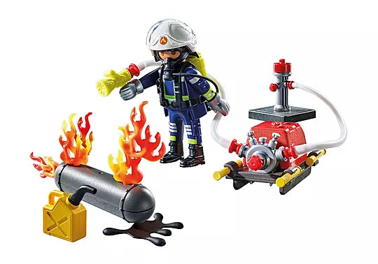 Playmobil Action Heroes Firefighter with Water Pump