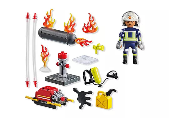 Playmobil Action Heroes Firefighter with Water Pump