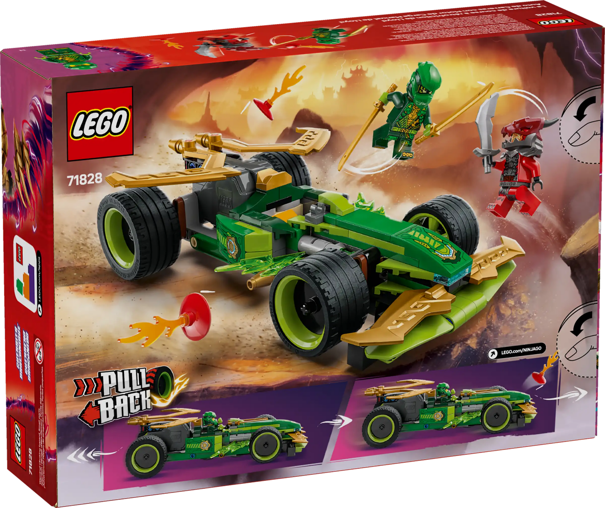 Lego Ninjago Lloyd's Pull-Back Race Car 71828