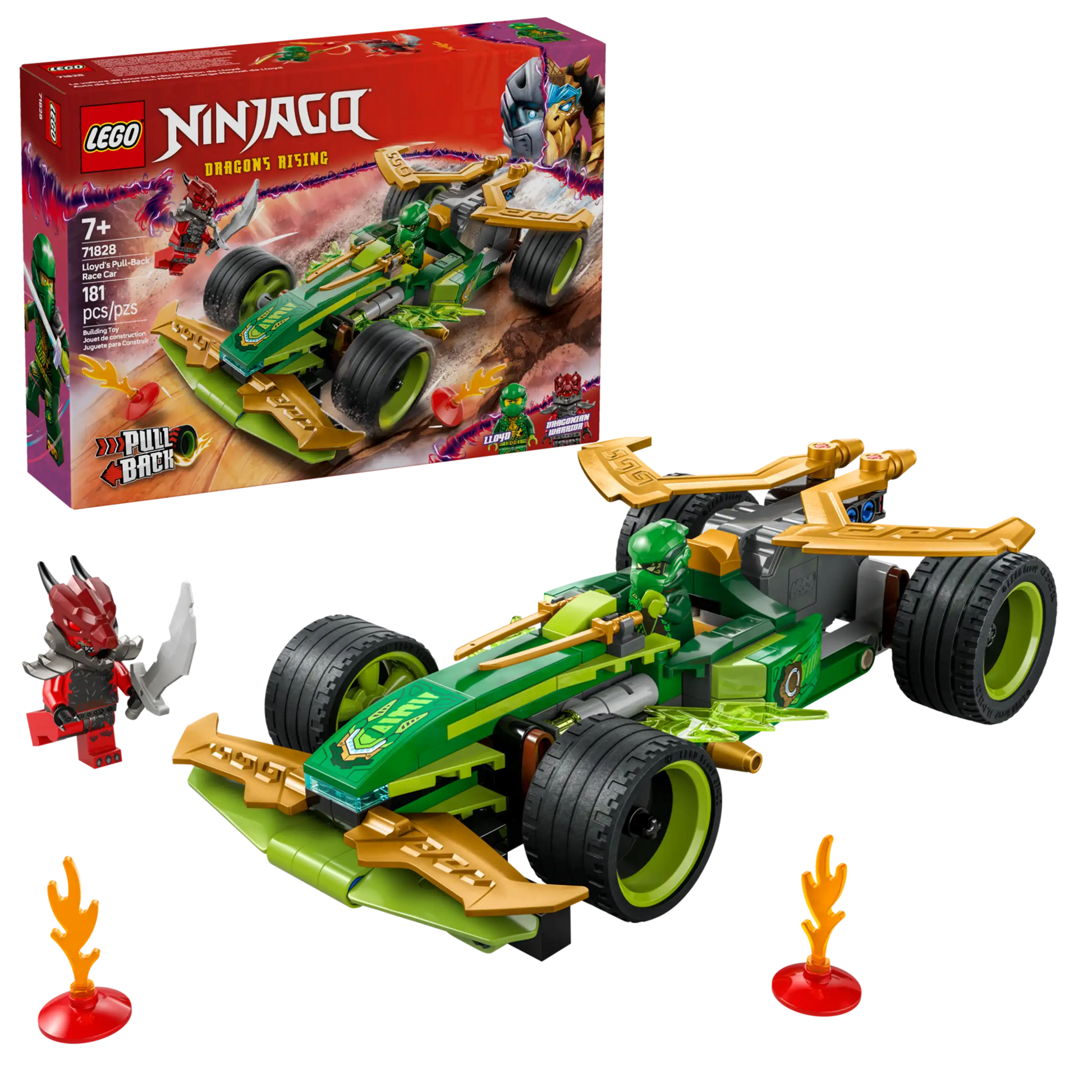 Lego Ninjago Lloyd's Pull-Back Race Car 71828