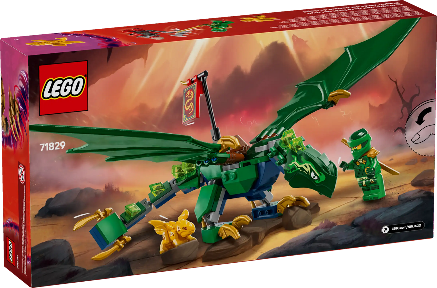 Lego Ninjago Lloyd's Green Forest Dragon 71829