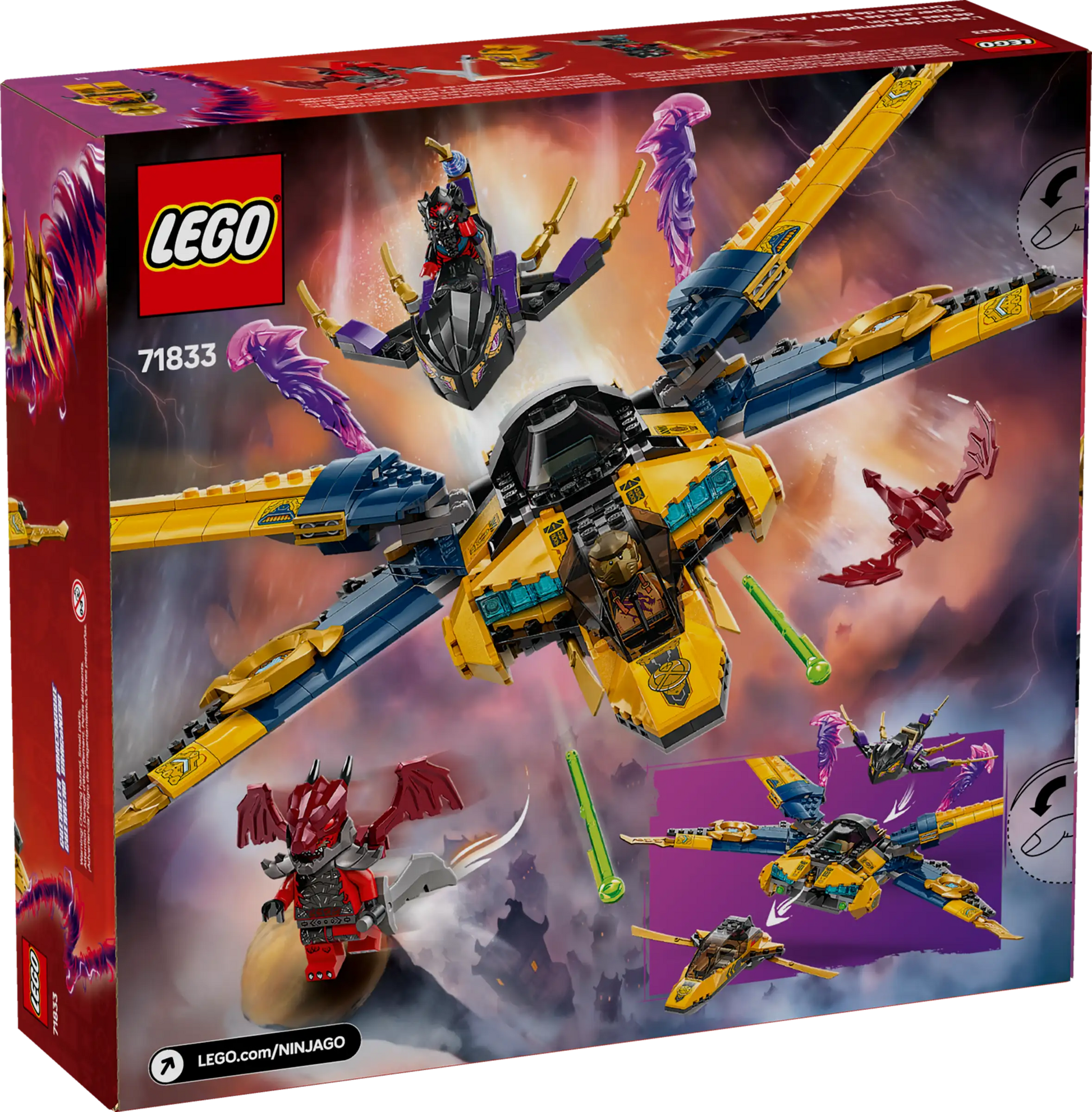 Lego Ninjago Ras and Arin's Super Storm Jet 71833