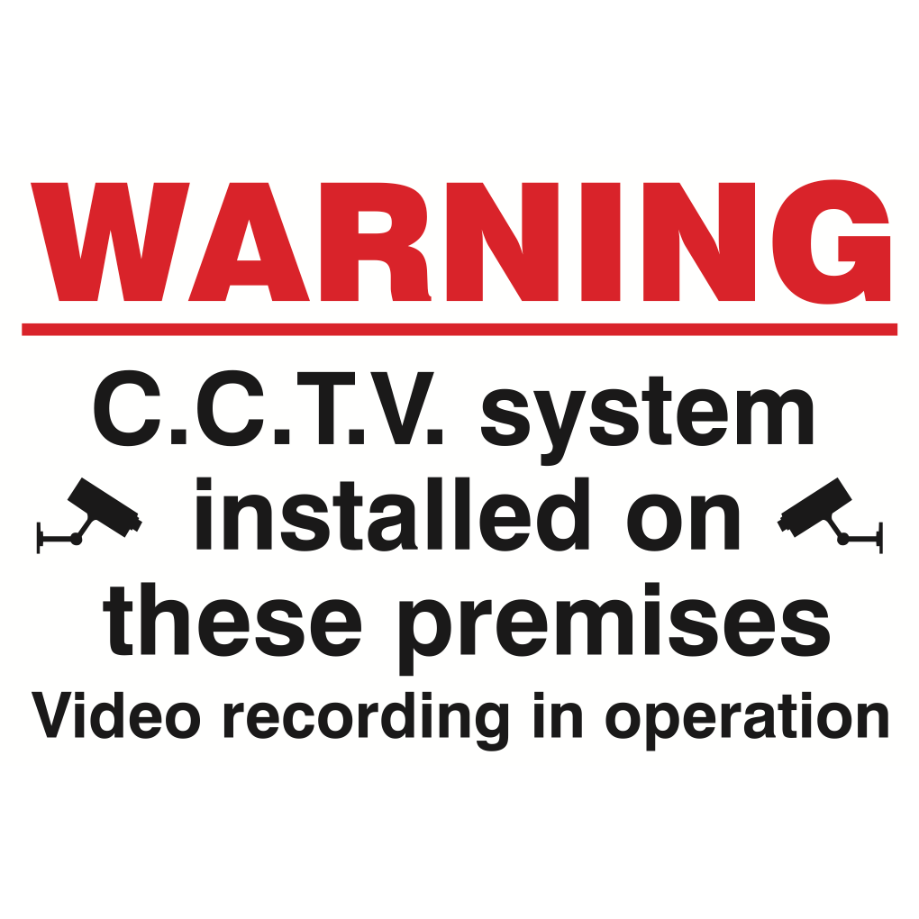 Parrot Signs & Graphics Warning CCTV Installed On These Premises Video Recording In Operation Sign 480 x 360mm