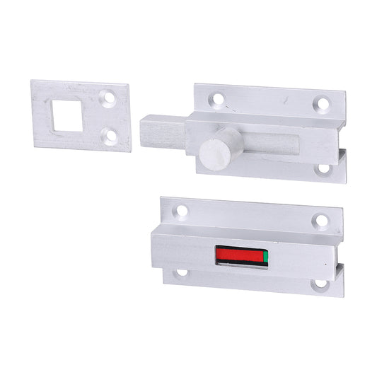 Timco Bathroom Indicator Bolt - Satin Anodised Aluminium