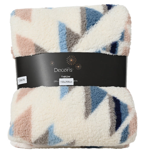 Kaemingk Throw Blanket - blue/colours 150cm x 200cm