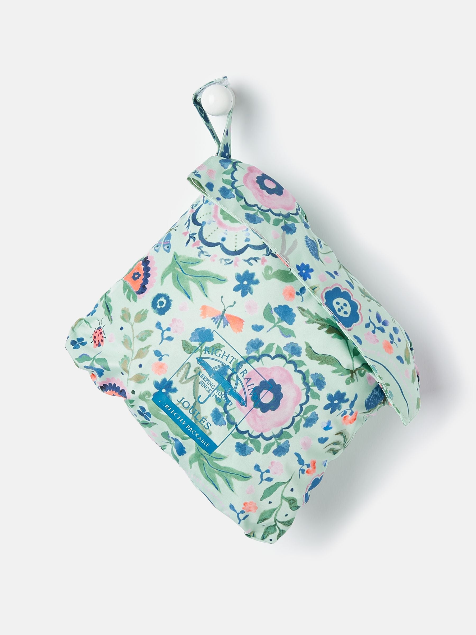 Joules Girls Rainford Waterproof Packable Raincoat