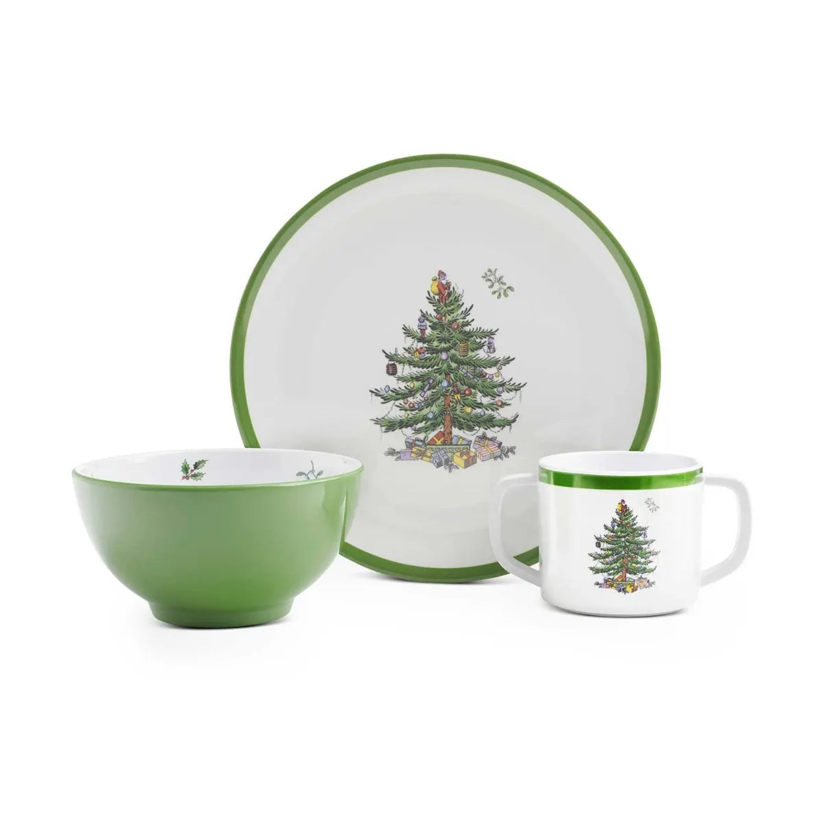 Spode Christmas Tree Melamine Children's 3pc Set